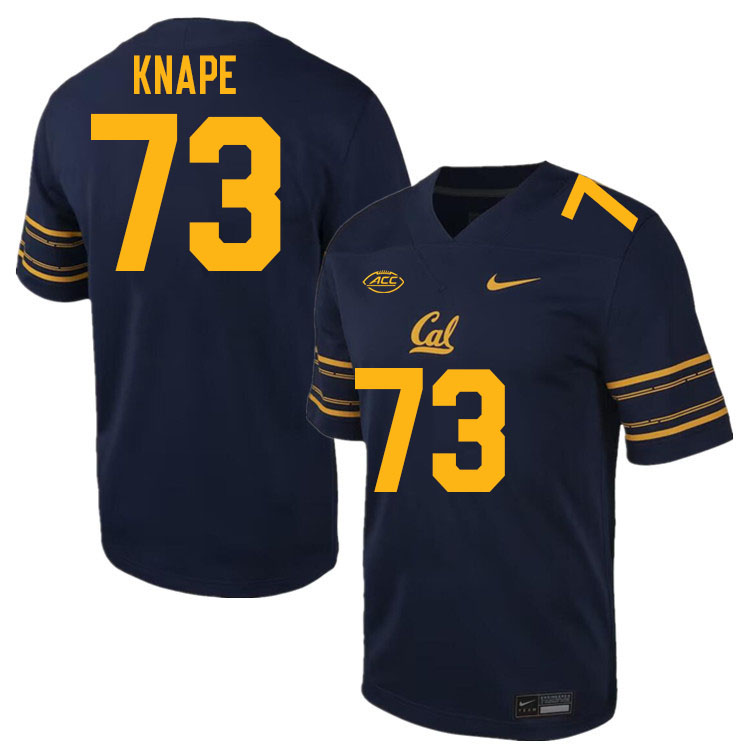 Men #73 Tyler Knape California Golden Bears ACC Conference College Football Jerseys Stitched Sale-Na